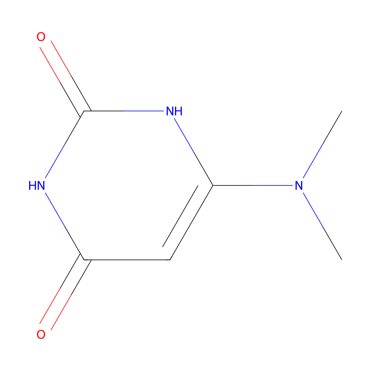 6-(dimethylamino)pyrimidine-2,4(1H,3H)-dione molecular structure, CAS 4805-72-5