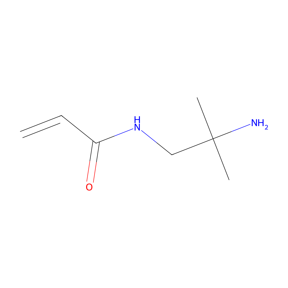 N-(2-amino-2-methylpropyl)prop-2-enamide molecular structure, CAS 48052-65-9