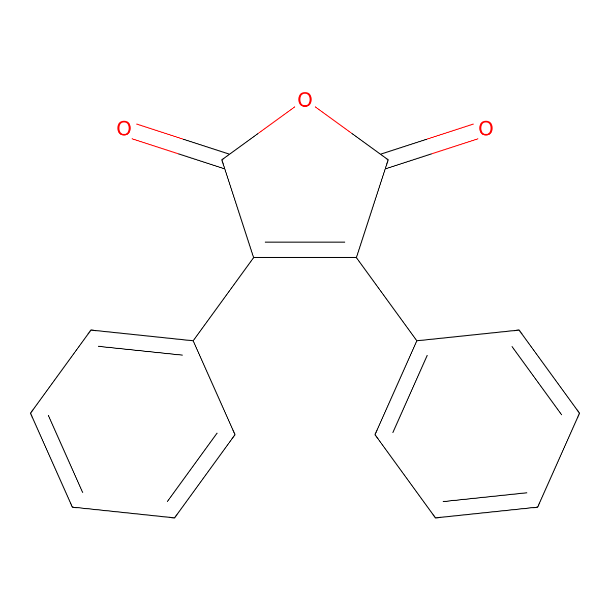 Diphenylmaleic anhydride molecular structure, CAS 4808-48-4
