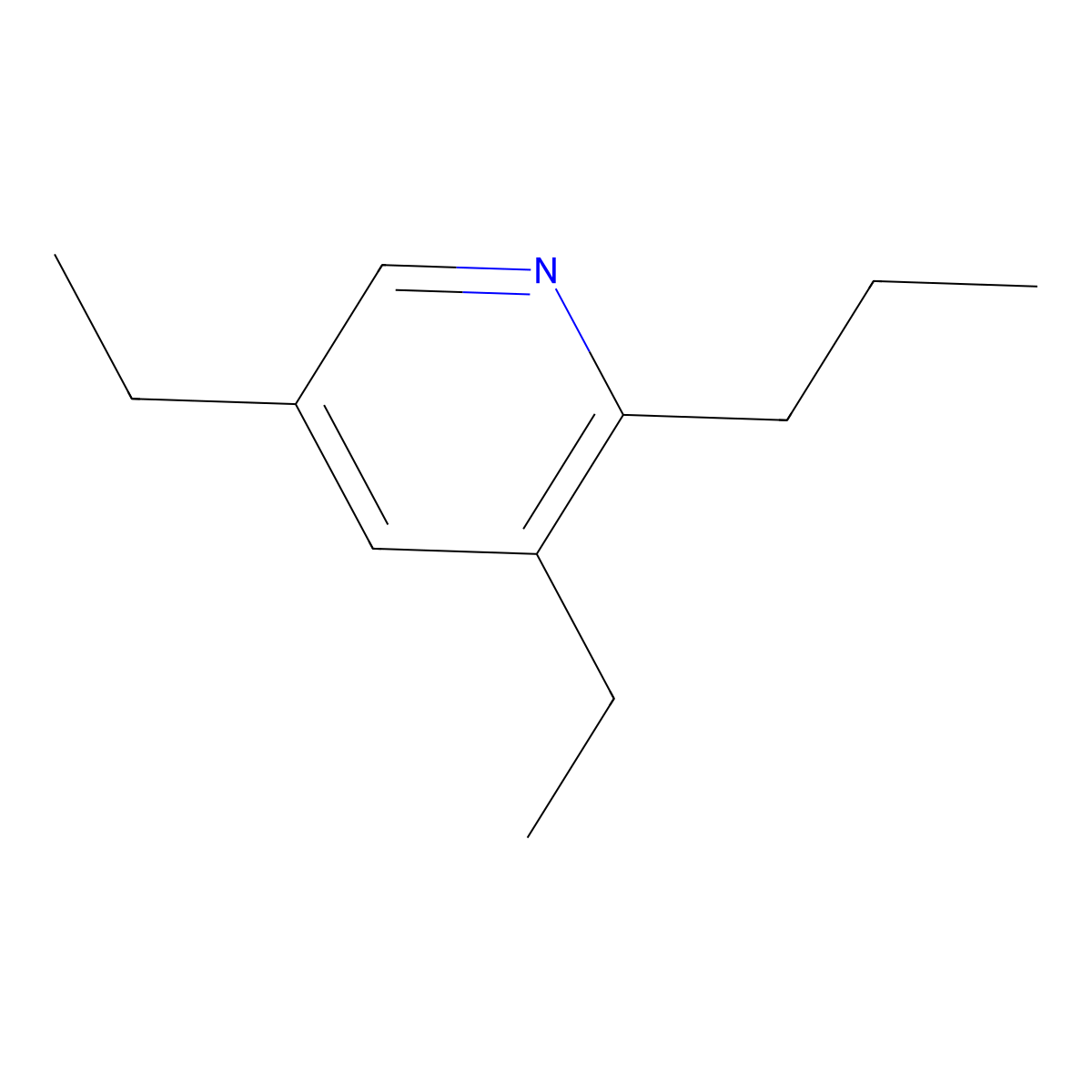 3,5-Diethyl-2-propylpyridine molecular structure, CAS 4808-75-7