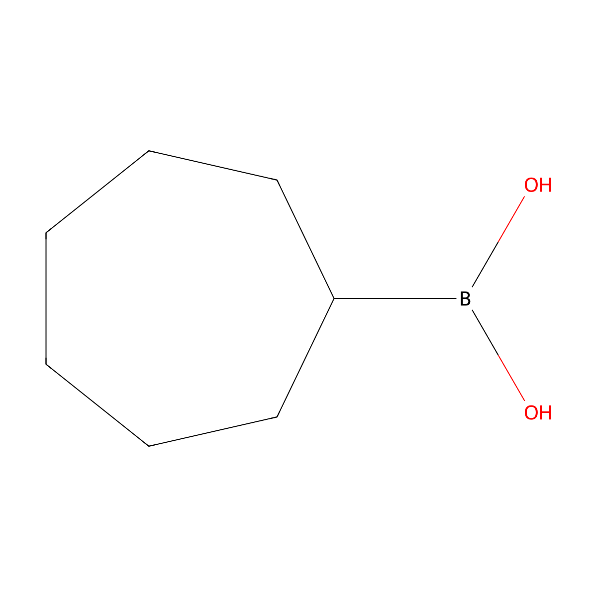 Cycloheptylboronic acid molecular structure, CAS 480996-04-1