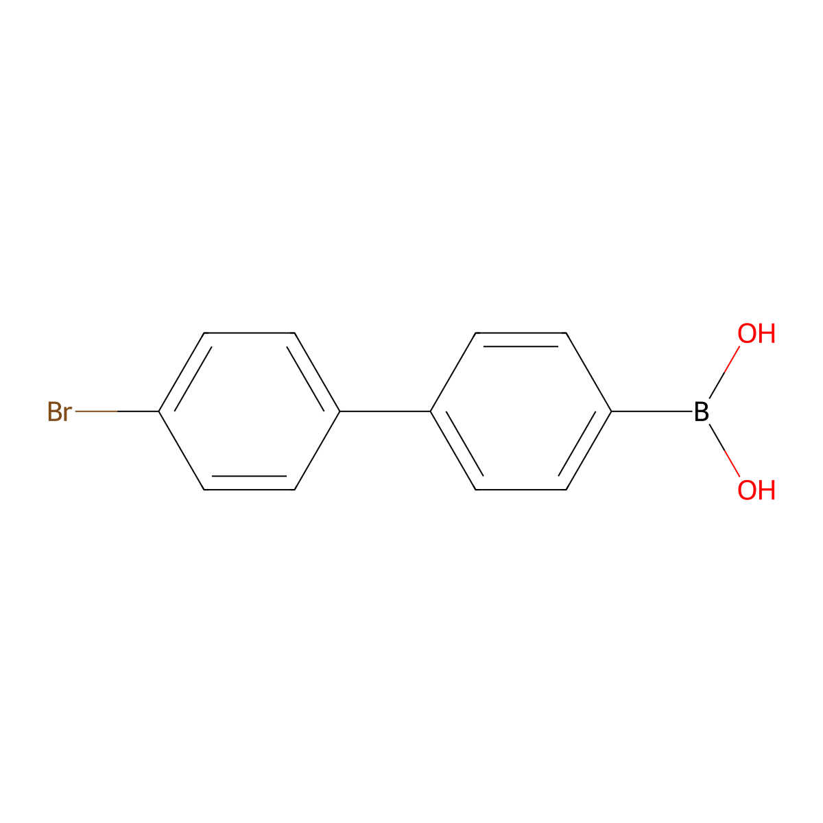 4'-Bromo-4-biphenylboronic Acid (contains varying amounts of Anhydride) molecular structure, CAS 480996-05-2