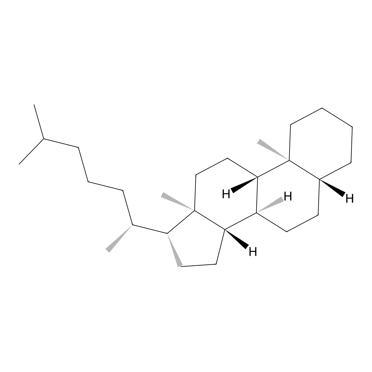 5alpha-Cholestane molecular structure, CAS 481-21-0
