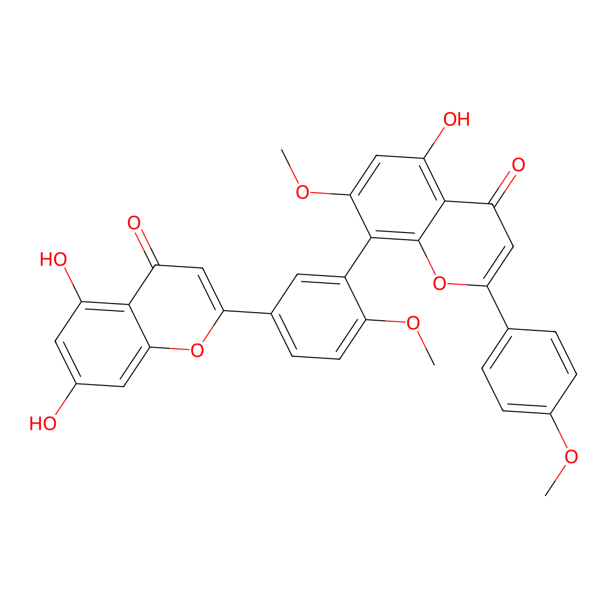 Kayaflavone molecular structure, CAS 481-45-8