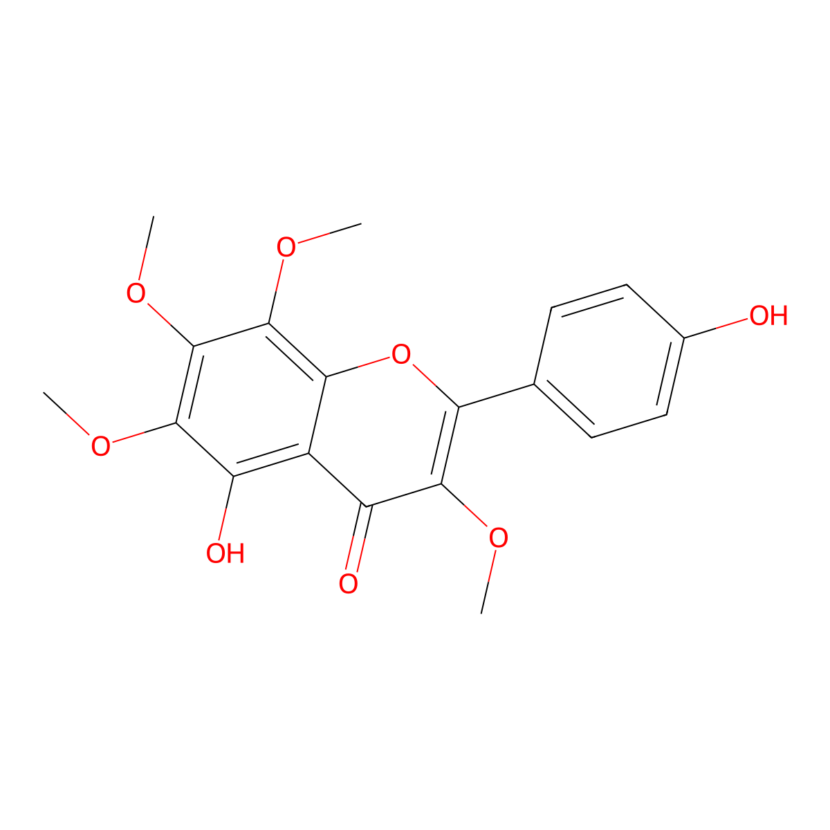 Calycopterin molecular structure, CAS 481-52-7