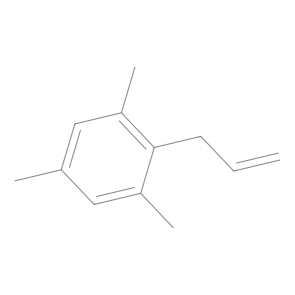 3-(2,4,6-Trimethylphenyl)-1-propene molecular structure, CAS 4810-05-3