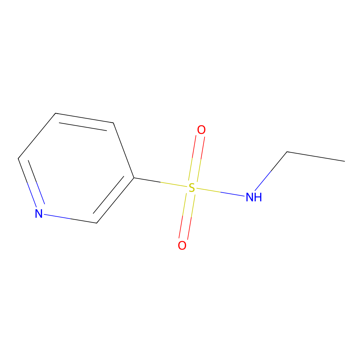 N-Ethylpyridine-3-sulfonamide molecular structure, CAS 4810-40-6