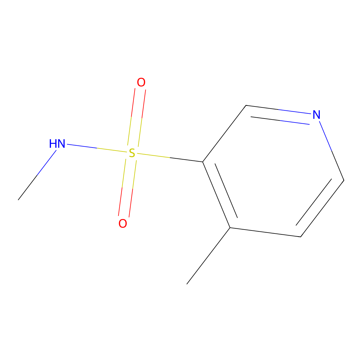 N,4-Dimethylpyridine-3-sulfonamide molecular structure, CAS 4810-43-9