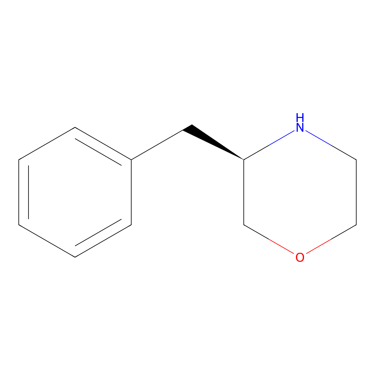 (R)-3-Benzylmorpholine molecular structure, CAS 481038-59-9