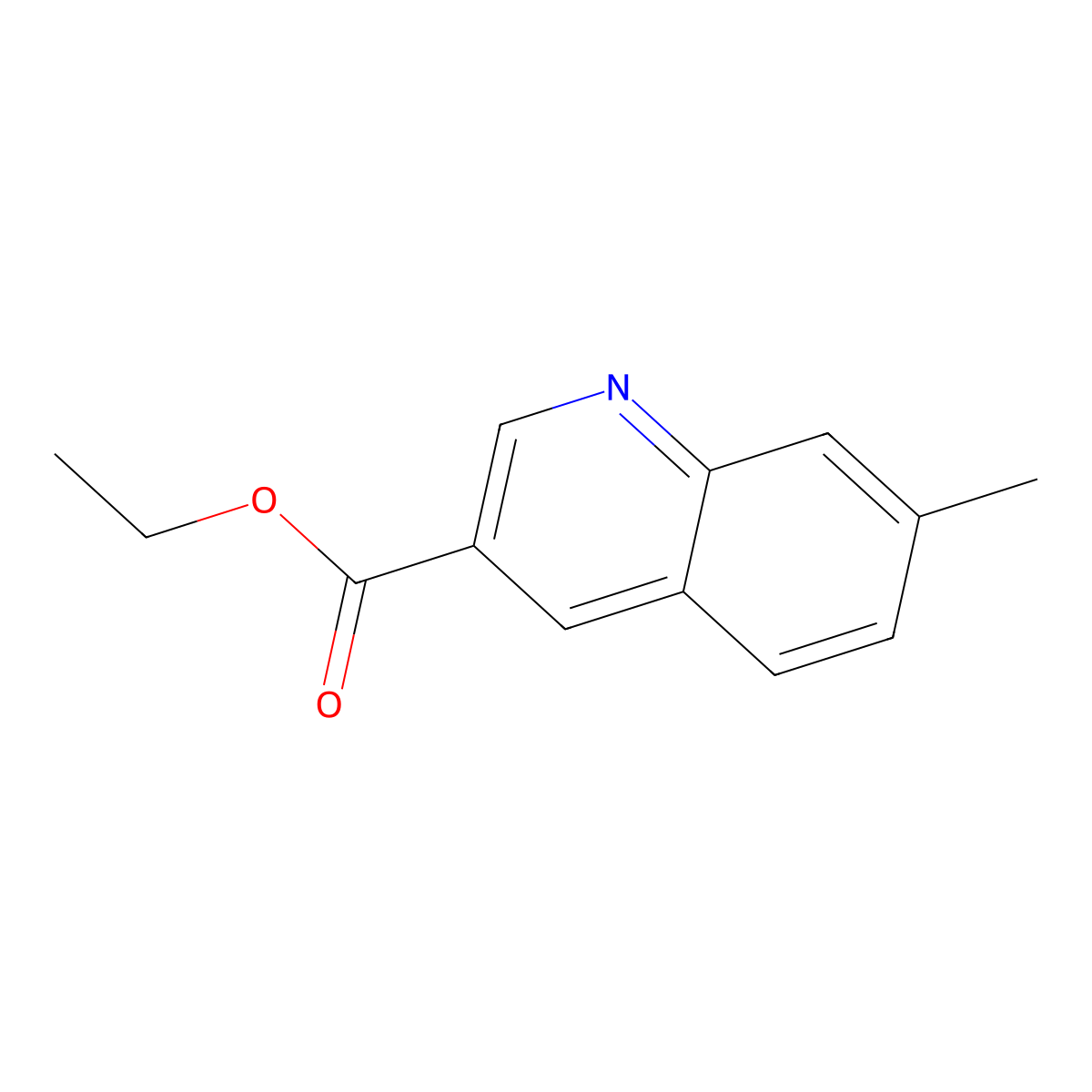 Ethyl 7-methylquinoline-3-carboxylate molecular structure, CAS 481054-87-9
