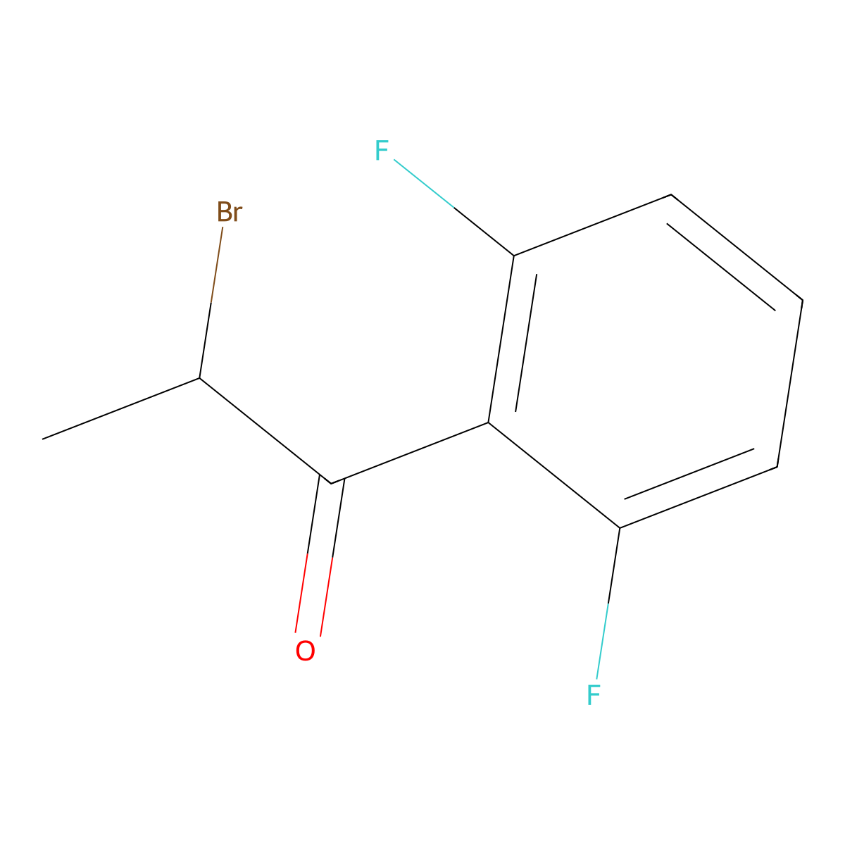 2-Bromo-2',6'-difluoropropiophenone molecular structure, CAS 481066-21-1