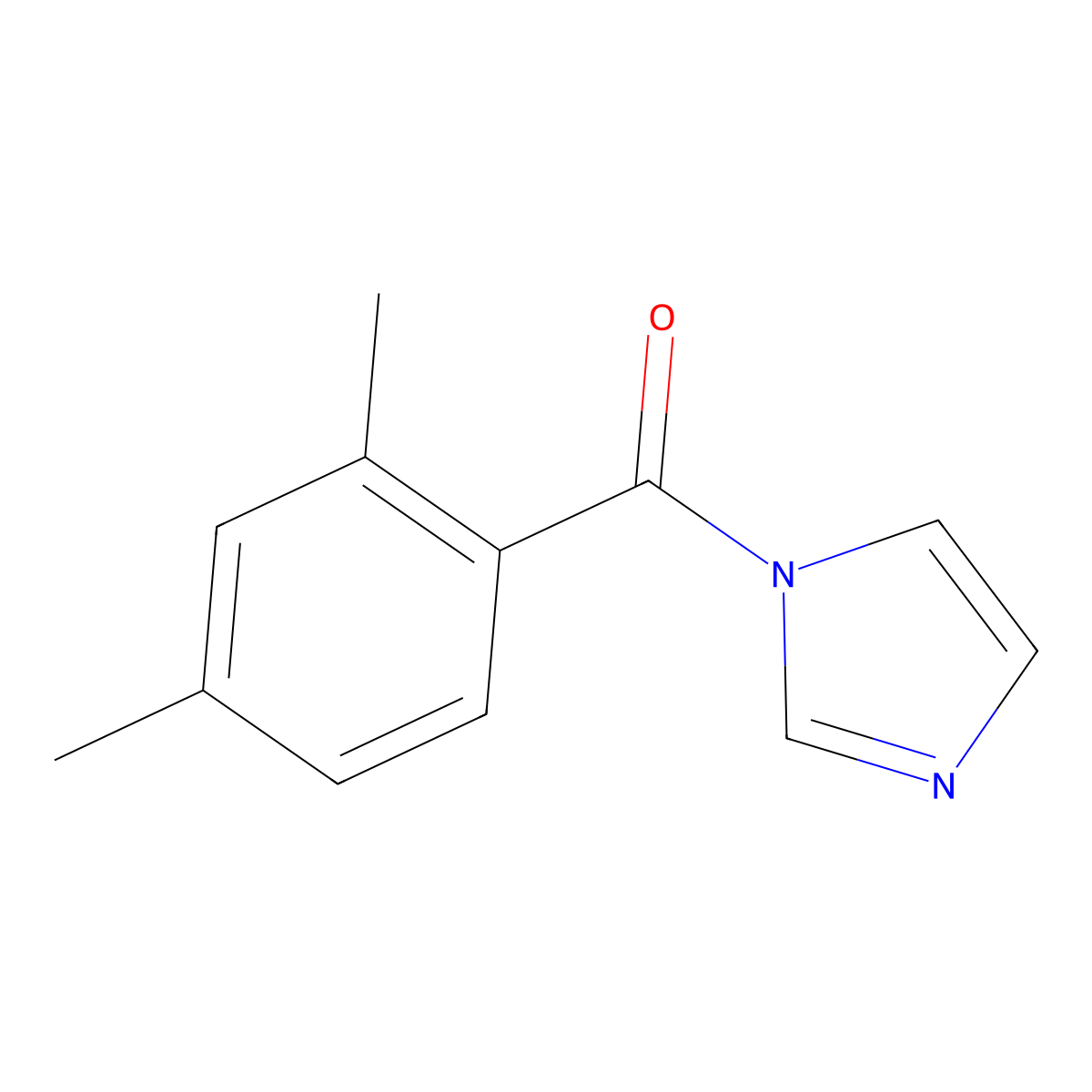 1H-Imidazole, 1-(2,4-dimethylbenzoyl)- molecular structure, CAS 481075-69-8