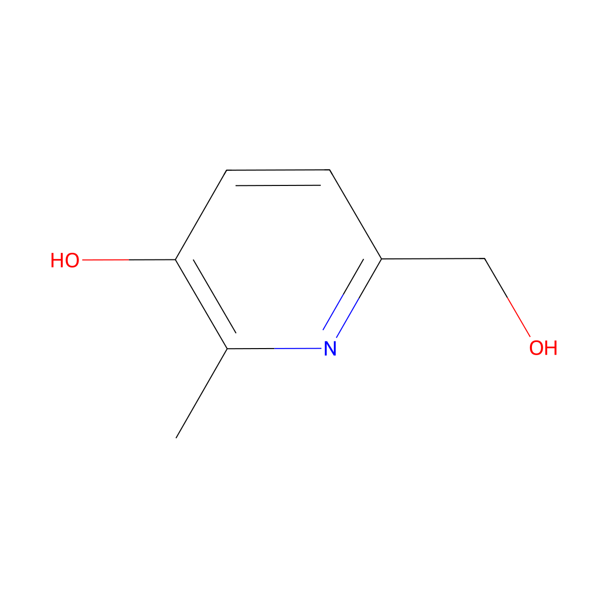 6-(Hydroxymethyl)-2-methylpyridin-3-ol molecular structure, CAS 4811-16-9