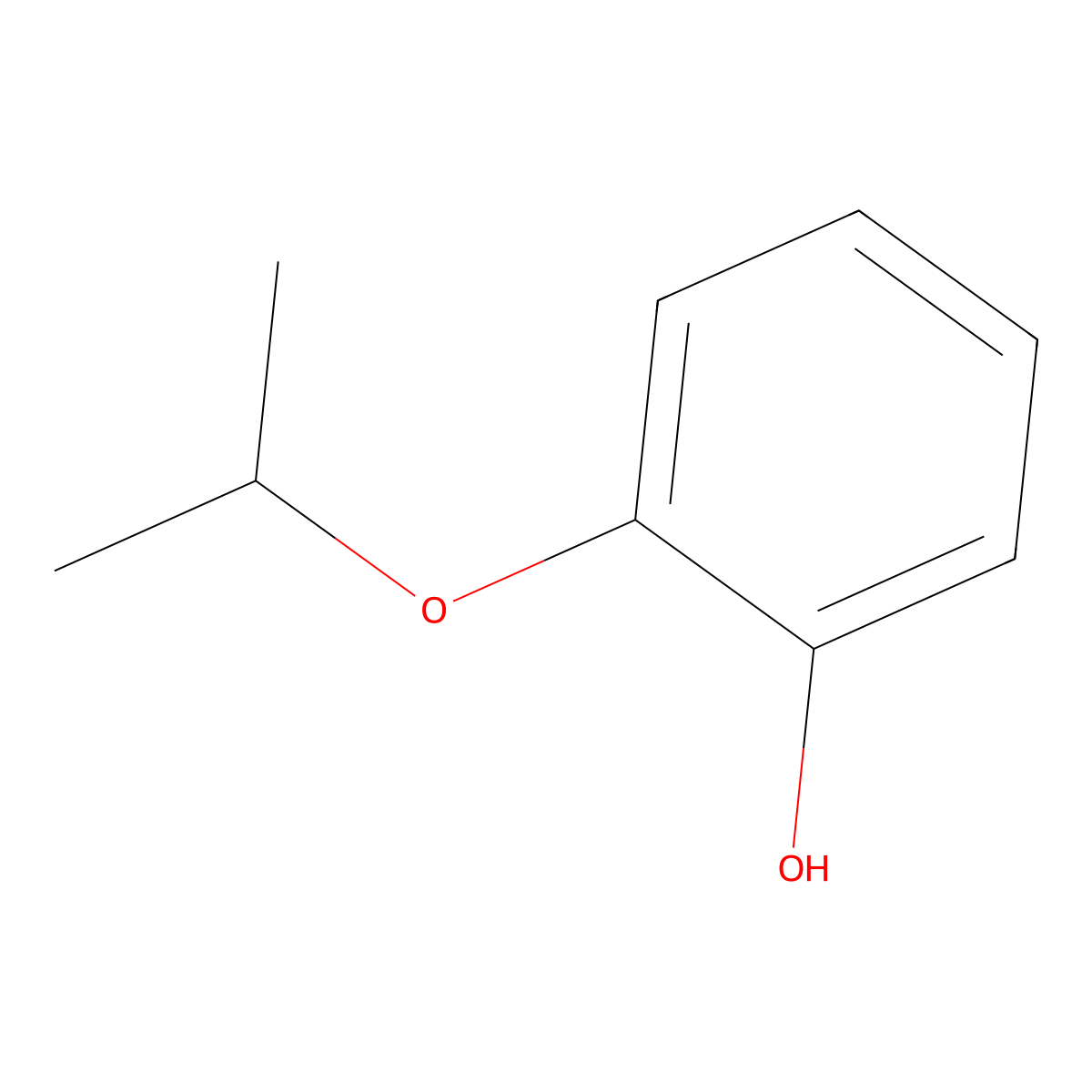 2-Isopropoxyphenol molecular structure, CAS 4812-20-8