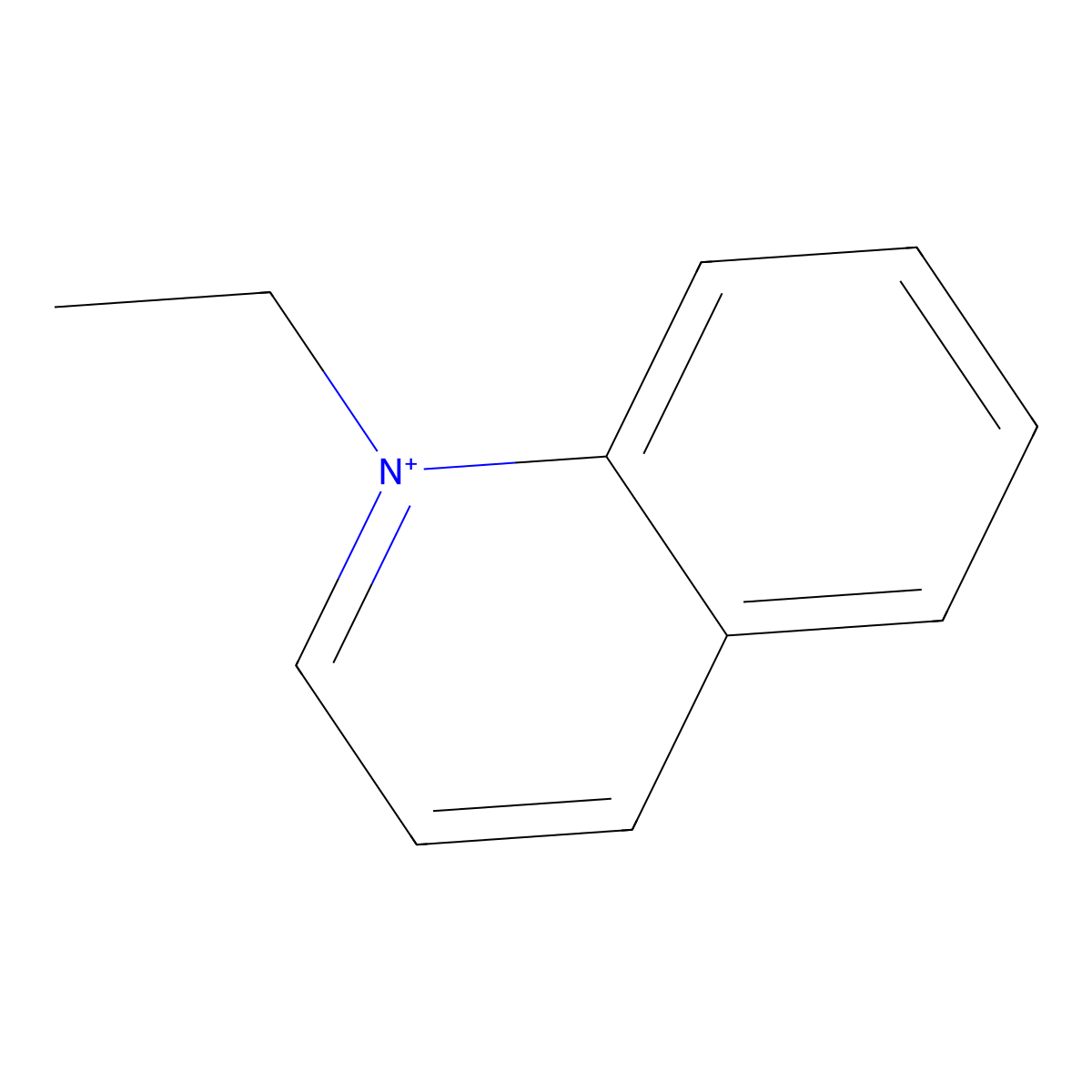 1-Ethylquinolinium molecular structure, CAS 48122-97-0