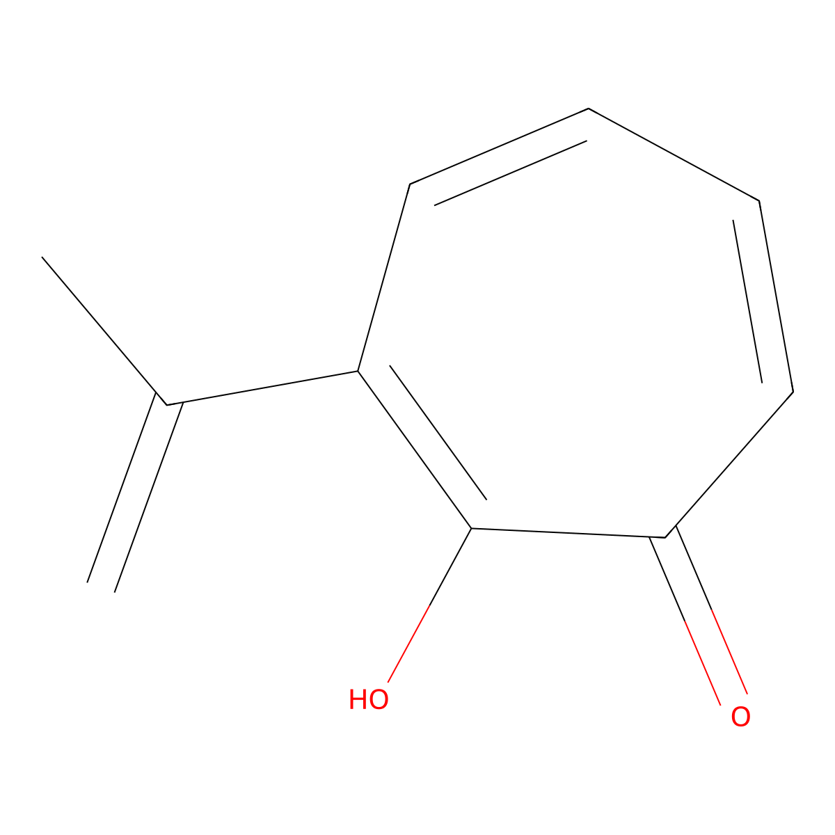2-Hydroxy-3-(Prop-1-En-2-Yl)cyclohepta-2,4,6-Trien-1-One molecular structure, CAS 48124-36-3
