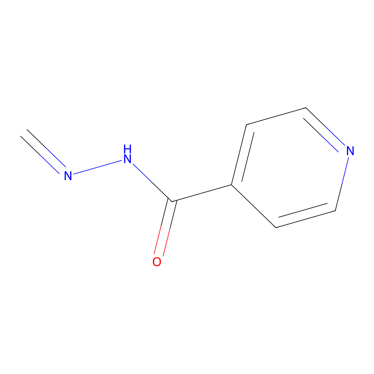 n'-Methylidenepyridine-4-carbohydrazide molecular structure, CAS 4813-02-9