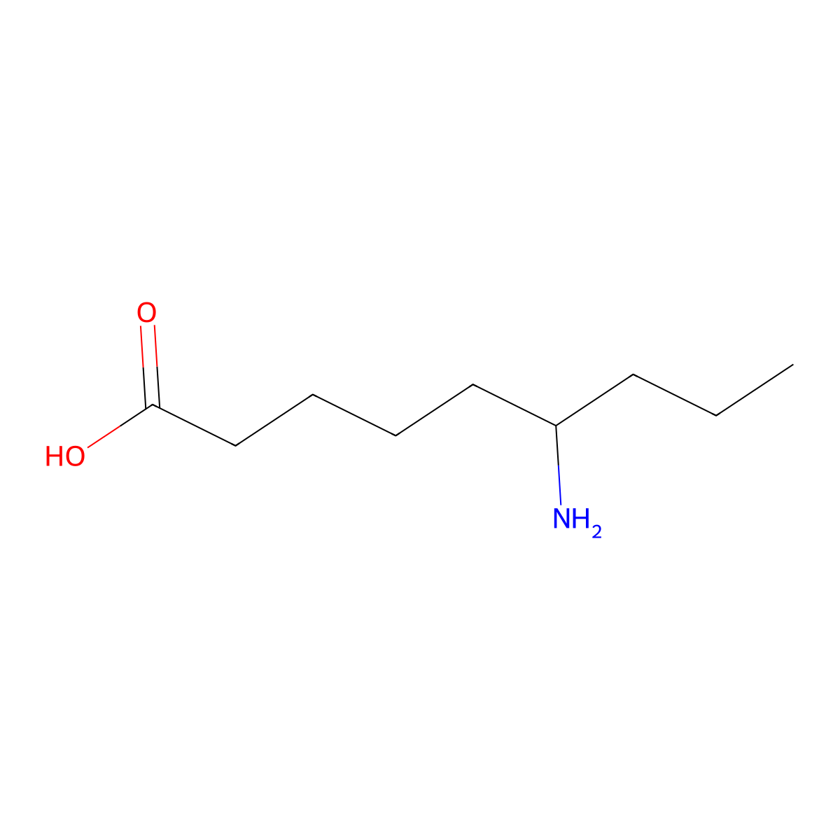 6-Aminononanoic acid molecular structure, CAS 4814-71-5