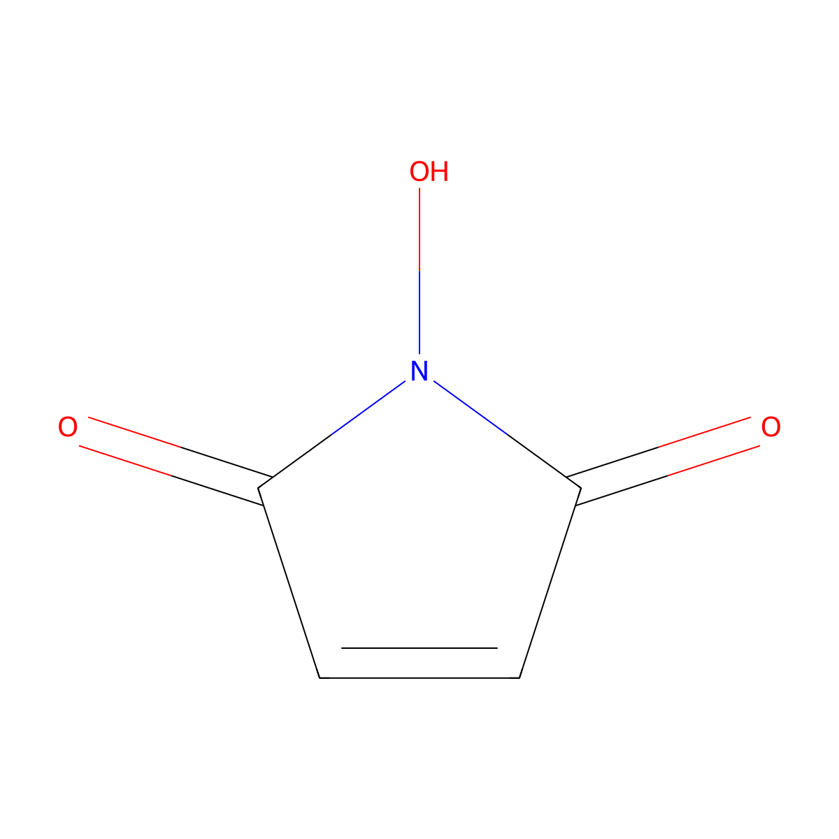 1-hydroxy-1H-pyrrole-2,5-dione molecular structure, CAS 4814-74-8