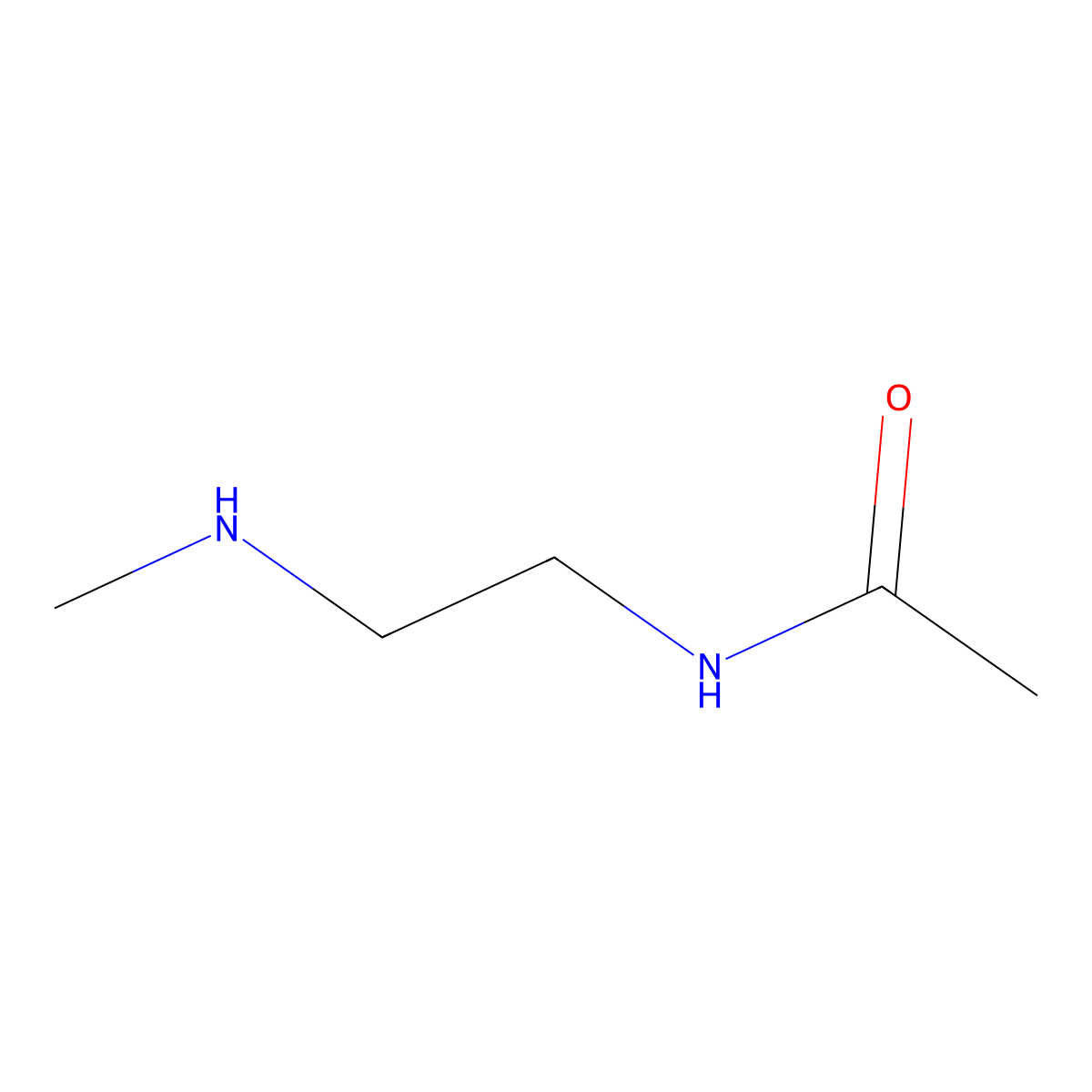 N-(2-(Methylamino)ethyl)acetamide molecular structure, CAS 4814-81-7