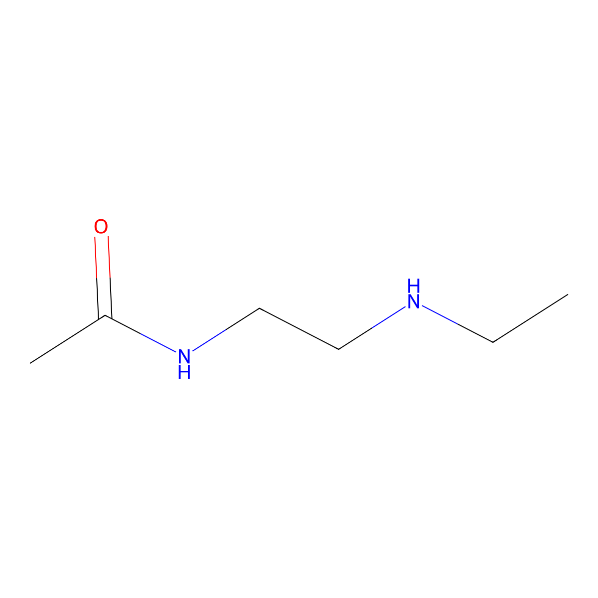 N-[2-(ethylamino)ethyl]acetamide molecular structure, CAS 4814-83-9