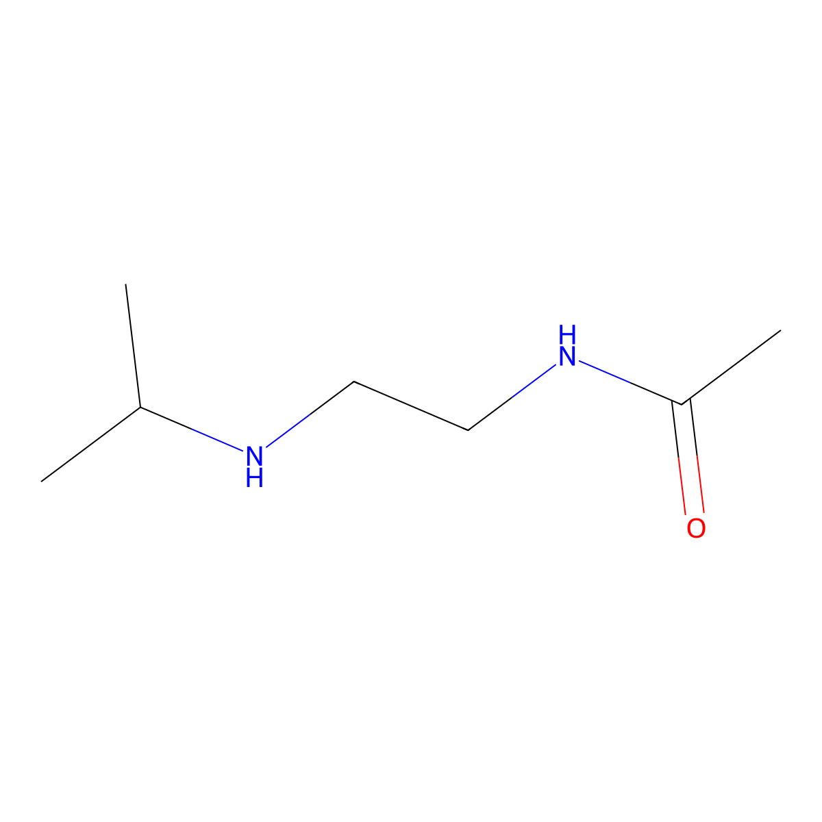 N-{2-[(propan-2-yl)amino]ethyl}acetamide molecular structure, CAS 4814-85-1