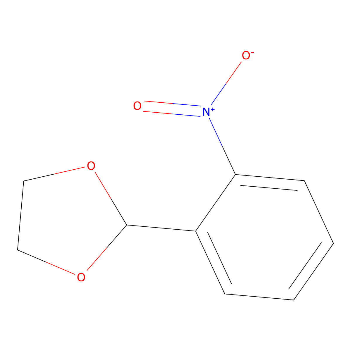2-(2-Nitrophenyl)-1,3-dioxolane molecular structure, CAS 48140-35-8