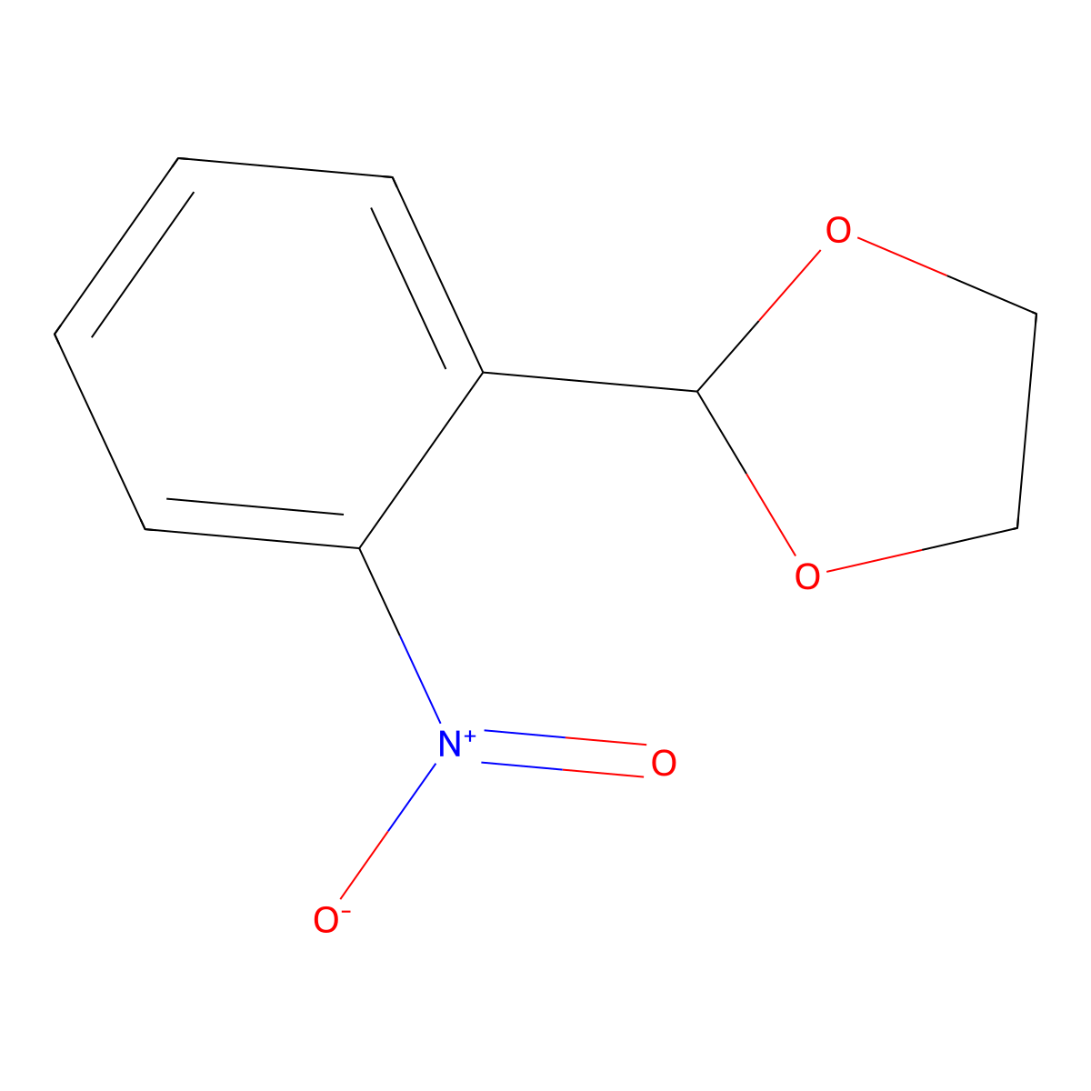 2-(2-Nitrophenyl)-1,3-dioxolane molecular structure, CAS 48140-35-8