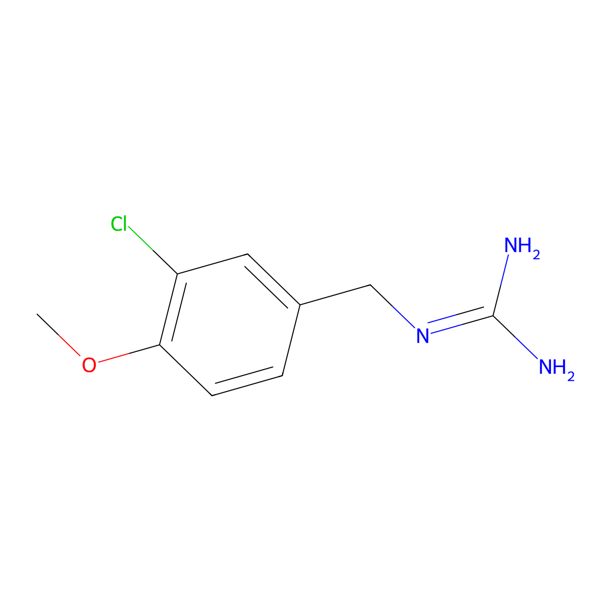 1-(3-Chloro-4-methoxybenzyl)guanidine molecular structure, CAS 48144-57-6