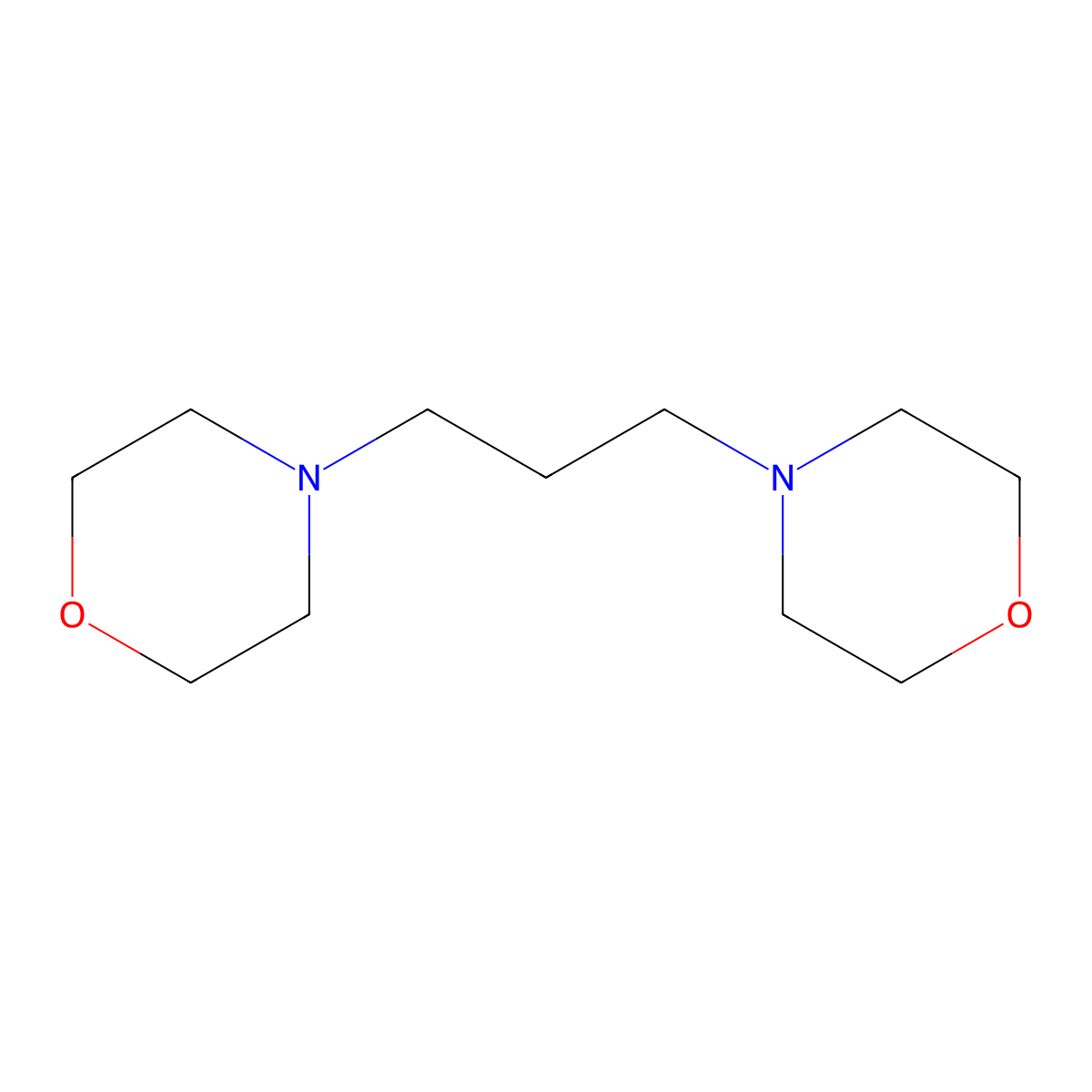 4,4'-(Propane-1,3-diyl)bismorpholine molecular structure, CAS 48152-09-6