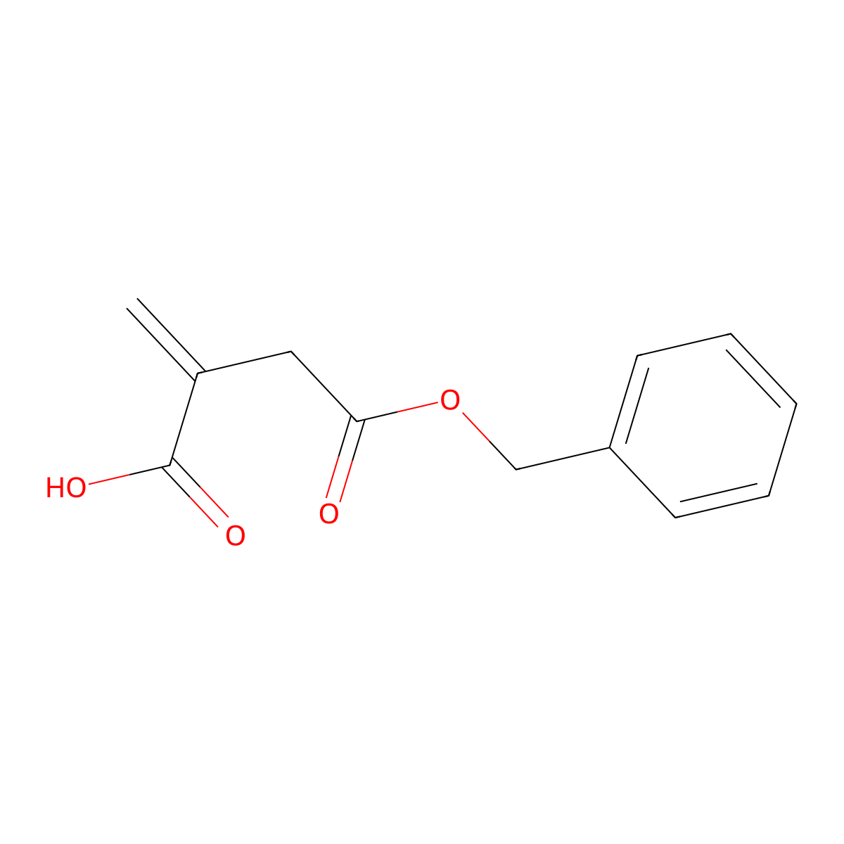2-[2-(Benzyloxy)-2-oxoethyl]acrylic acid molecular structure, CAS 48162-88-5
