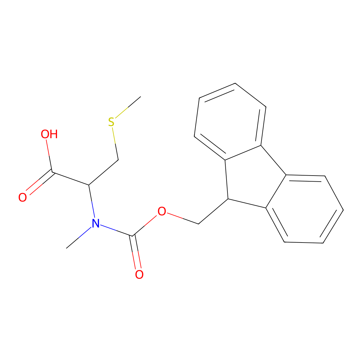 N-(((9H-Fluoren-9-yl)methoxy)carbonyl)-N,S-dimethyl-L-cysteine molecular structure, CAS 481642-17-5