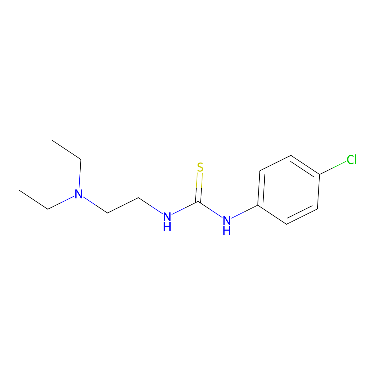 1-(4-Chlorophenyl)-3-[2-(diethylamino)ethyl]thiourea molecular structure, CAS 481676-46-4