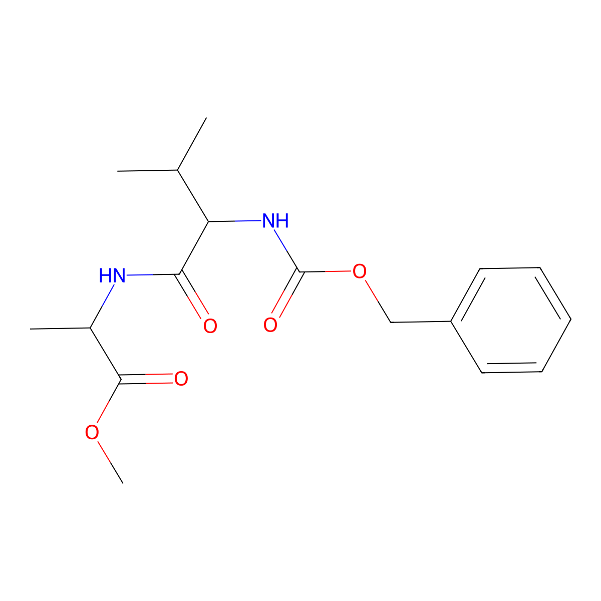 Z-Val-Ala methyl ester molecular structure, CAS 4817-92-9