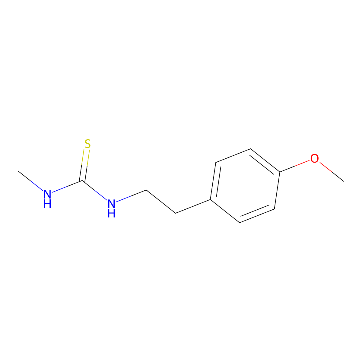 1-[2-(4-Methoxyphenyl)ethyl]-3-methylthiourea molecular structure, CAS 481701-09-1