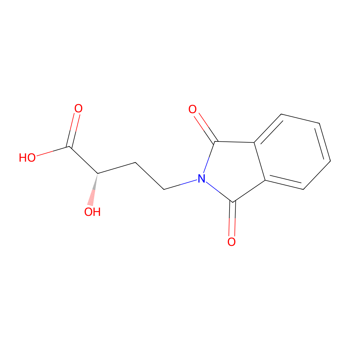 (S)-(+)-2-Hydroxy-4-phthalimidobutyric Acid molecular structure, CAS 48172-10-7