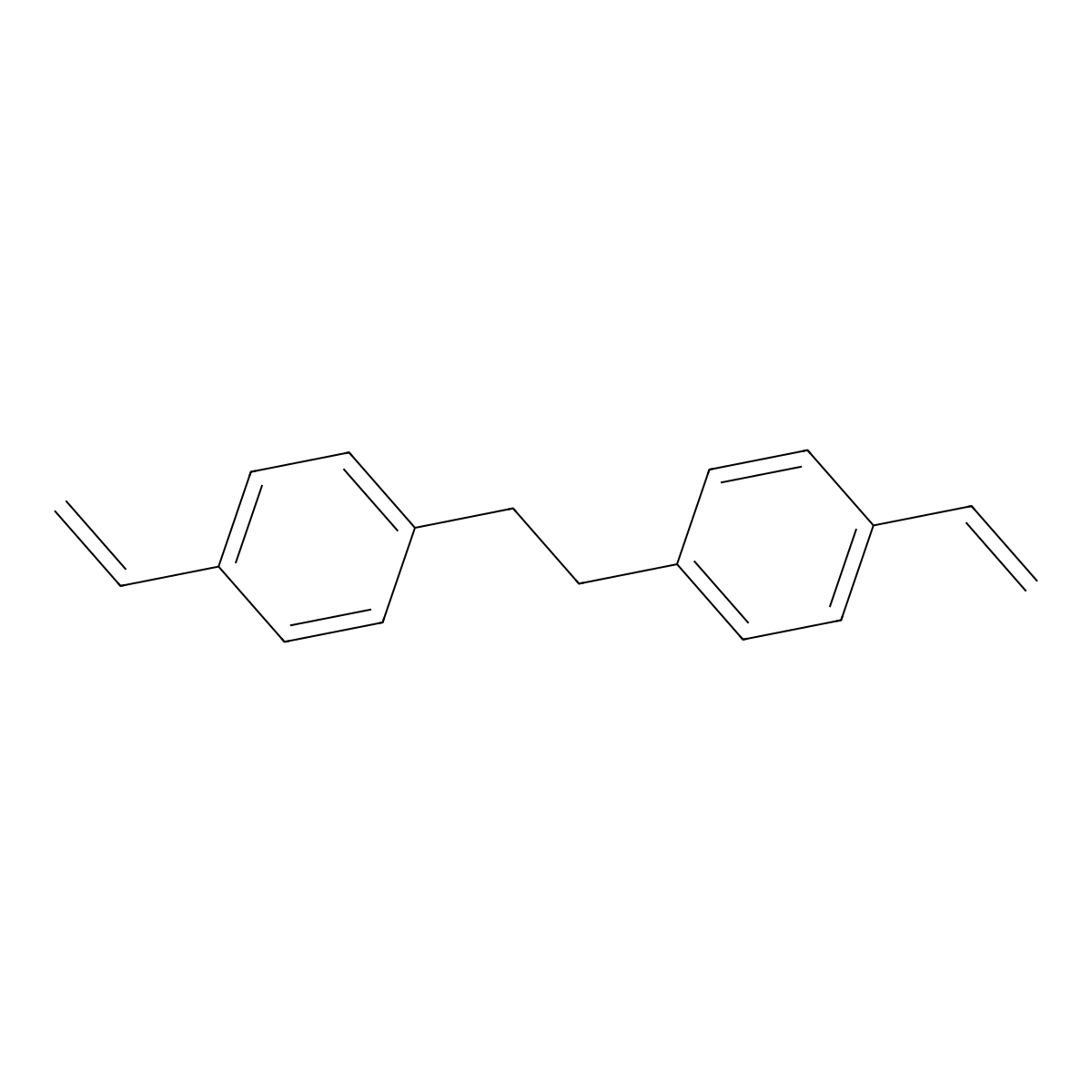 Benzene, 1,1'-(1,2-ethanediyl)bis(4-ethenyl- molecular structure, CAS 48174-52-3