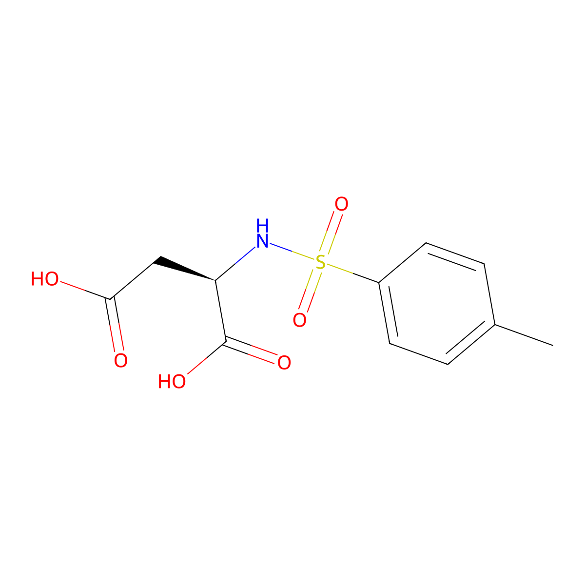 N-Tosyl-D-aspartic acid molecular structure, CAS 48176-62-1