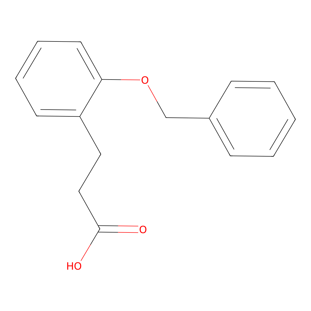3-[2-(Benzyloxy)phenyl]propanoic acid molecular structure, CAS 48179-00-6