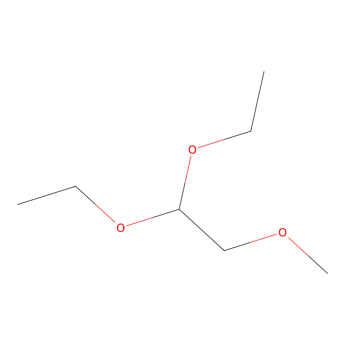 Methoxyacetaldehyde-diethylacetal molecular structure, CAS 4819-75-4