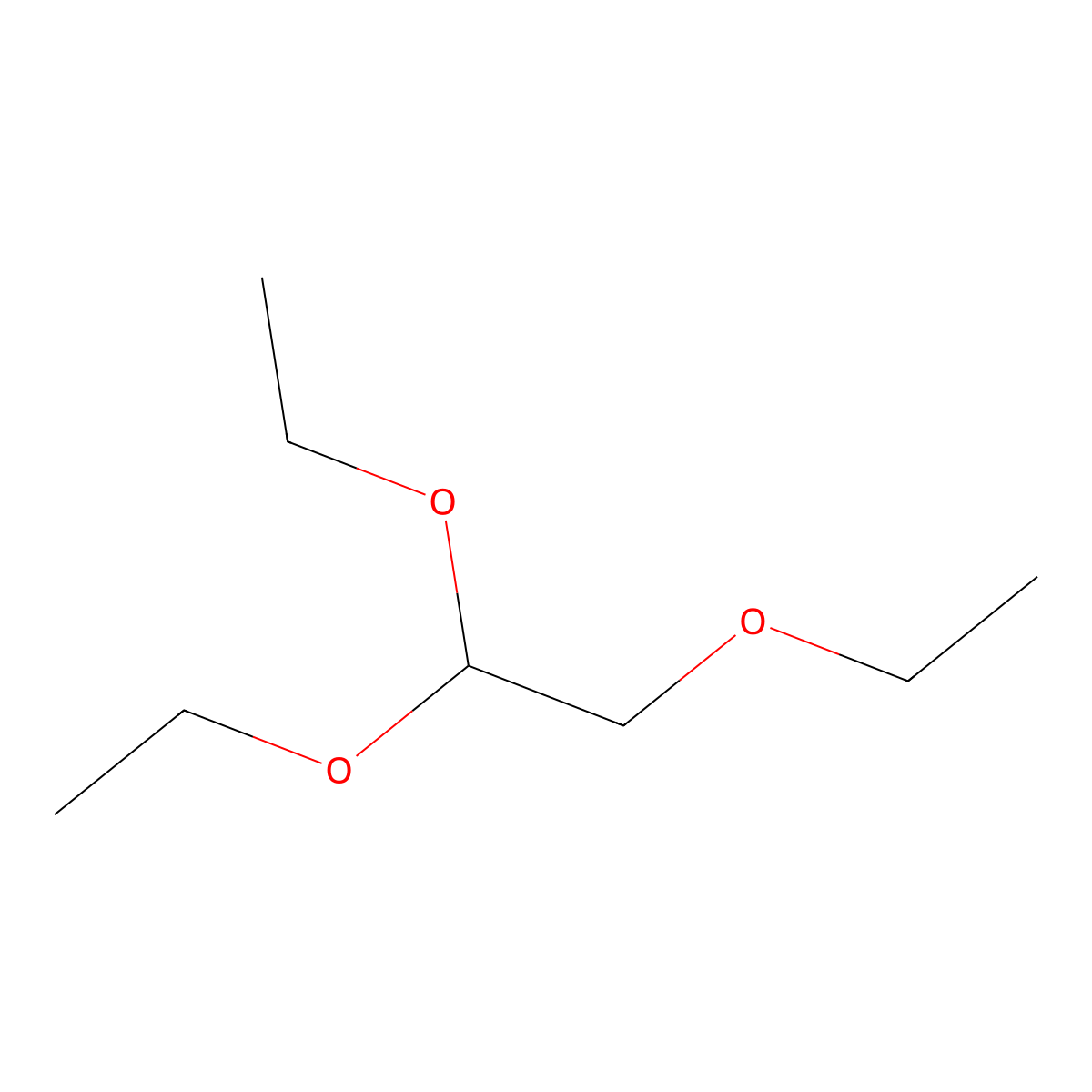1,1,2-Triethoxyethane molecular structure, CAS 4819-77-6