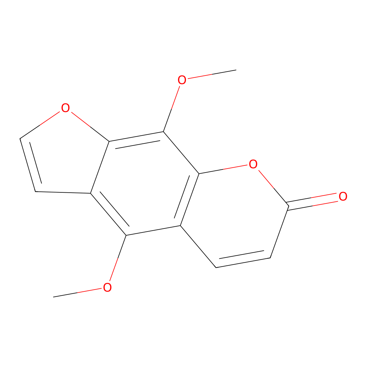 Isopimpinellin molecular structure, CAS 482-27-9