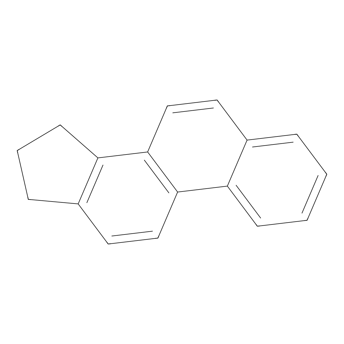1,2-Cyclopentenophenanthrene molecular structure, CAS 482-66-6