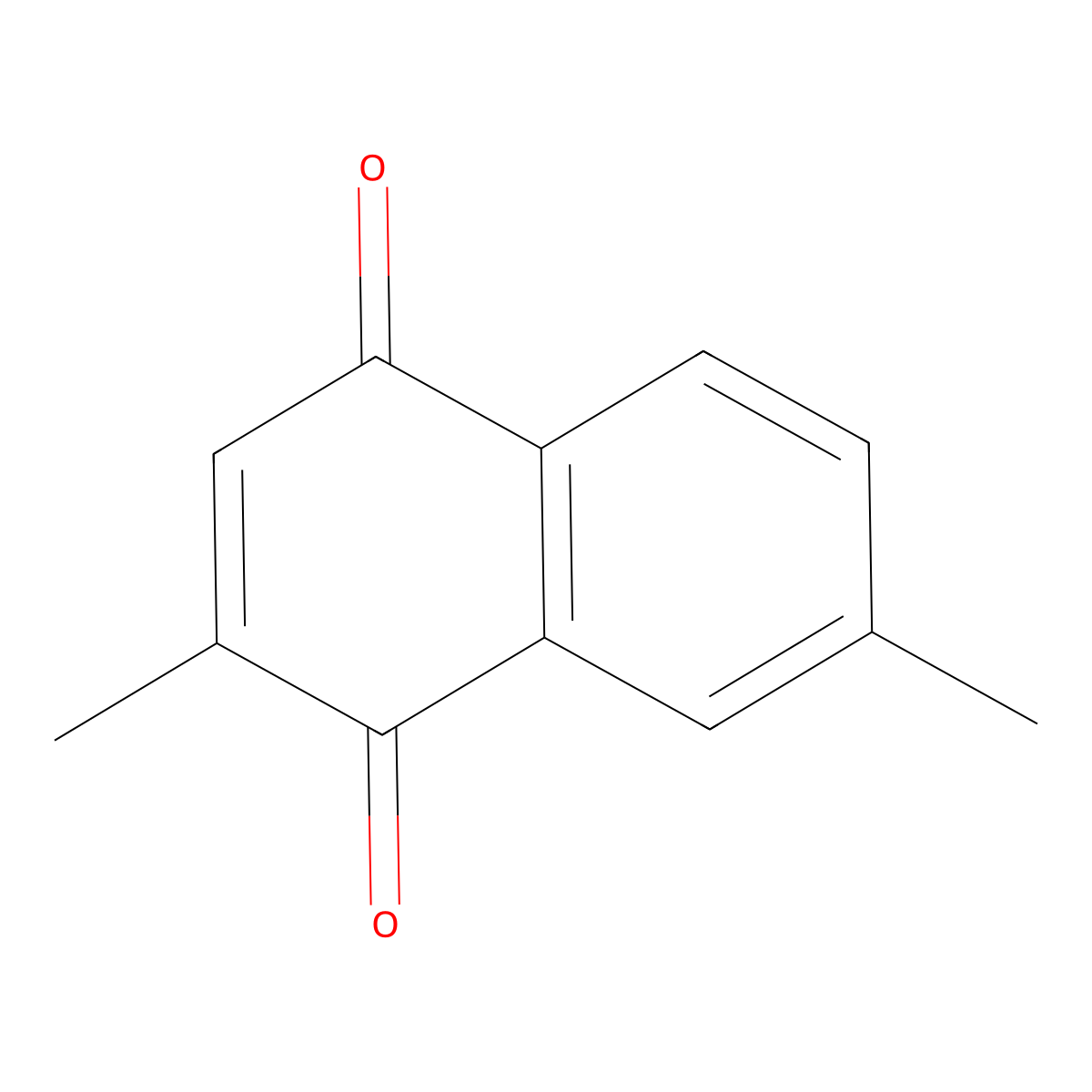 Chimaphilin molecular structure, CAS 482-70-2