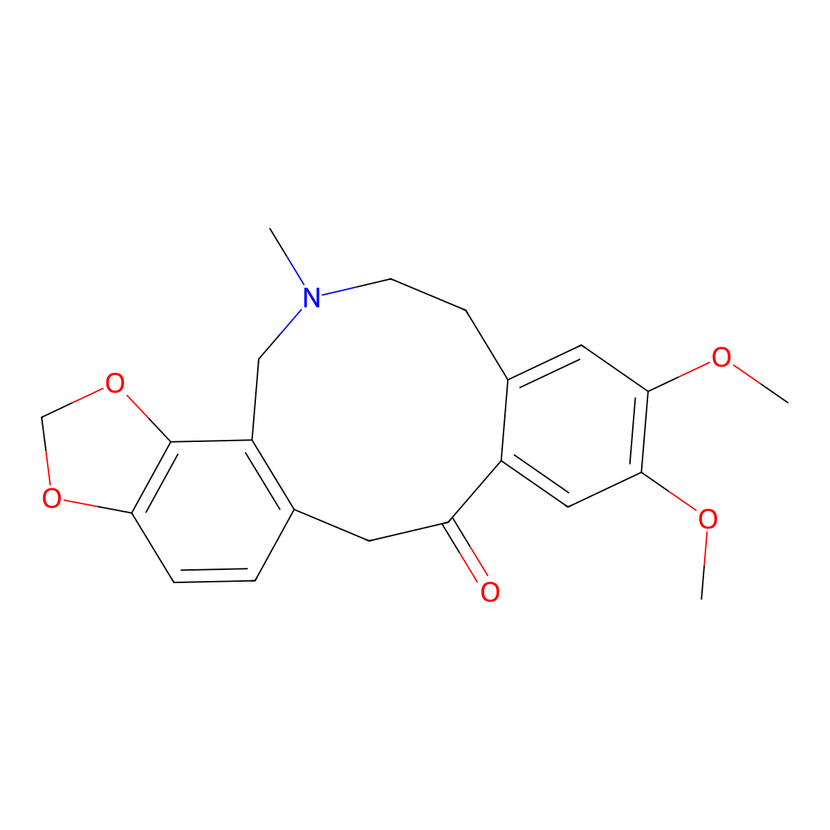 Cryptopine molecular structure, CAS 482-74-6