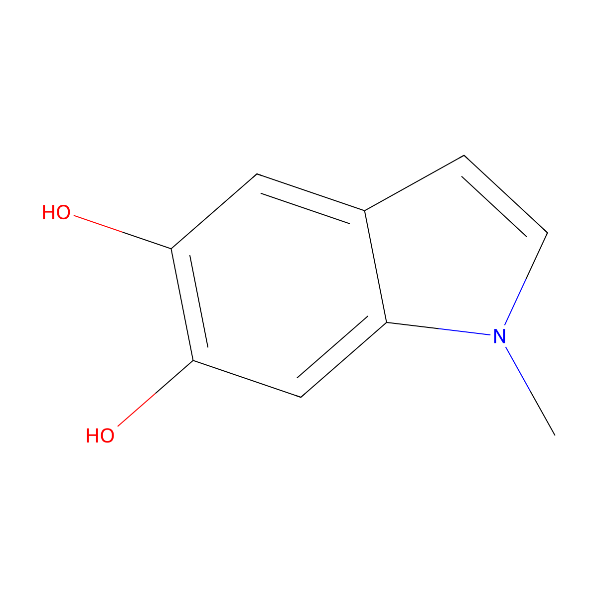N-Methyl-5,6-dihydroxyindole molecular structure, CAS 4821-00-5
