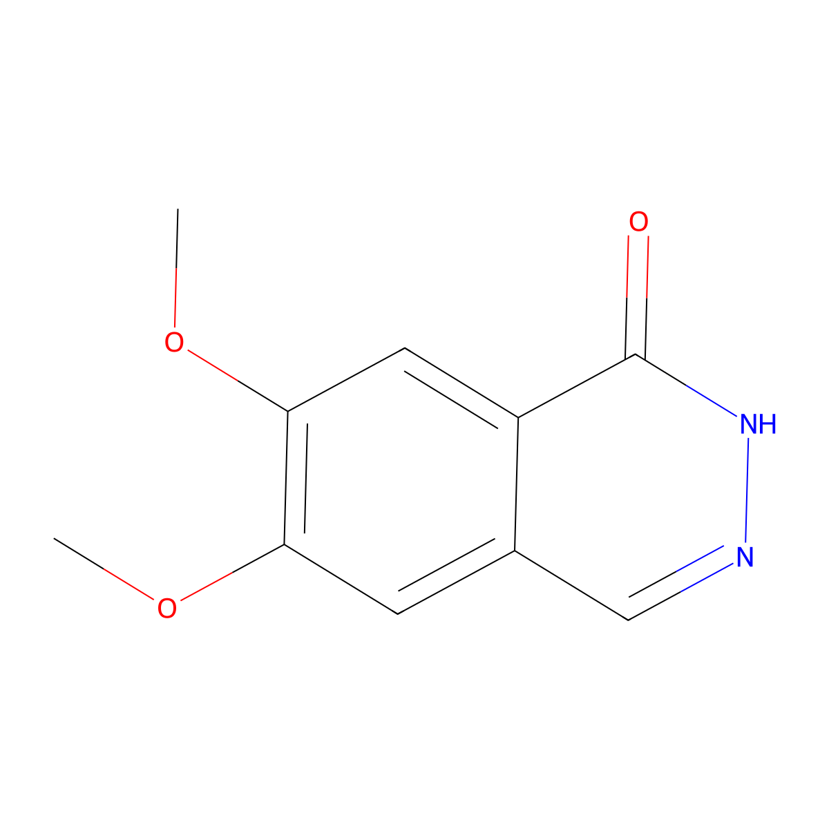 6,7-Dimethoxy-1,2-dihydrophthalazin-1-one molecular structure, CAS 4821-88-9