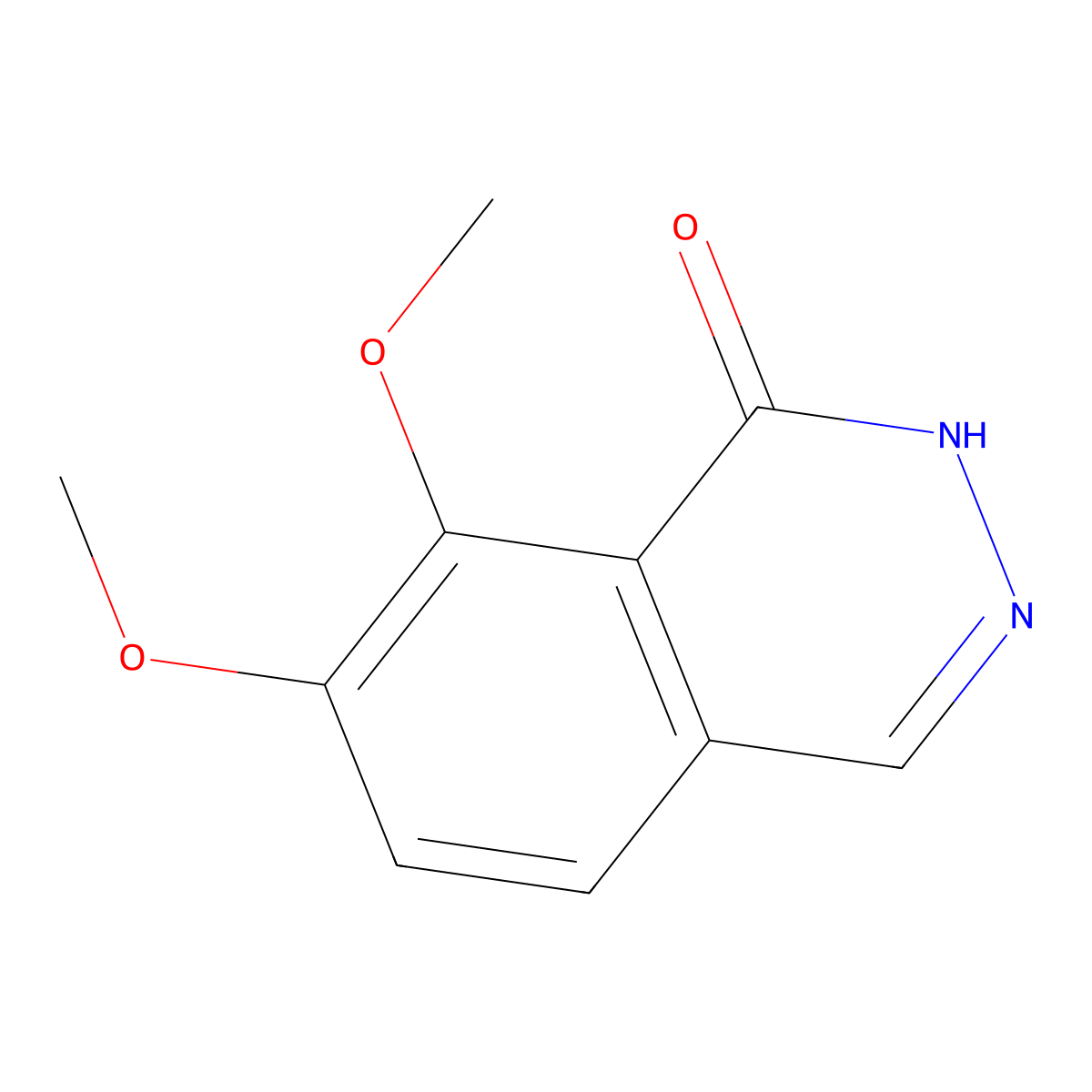 7,8-Dimethoxy-1(2H)-phthalazinone molecular structure, CAS 4821-89-0