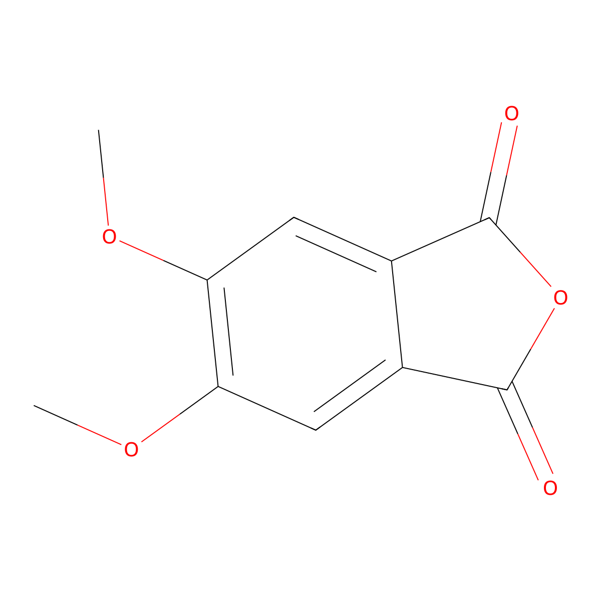 5,6-Dimethoxy-1,3-dihydro-2-benzofuran-1,3-dione molecular structure, CAS 4821-94-7