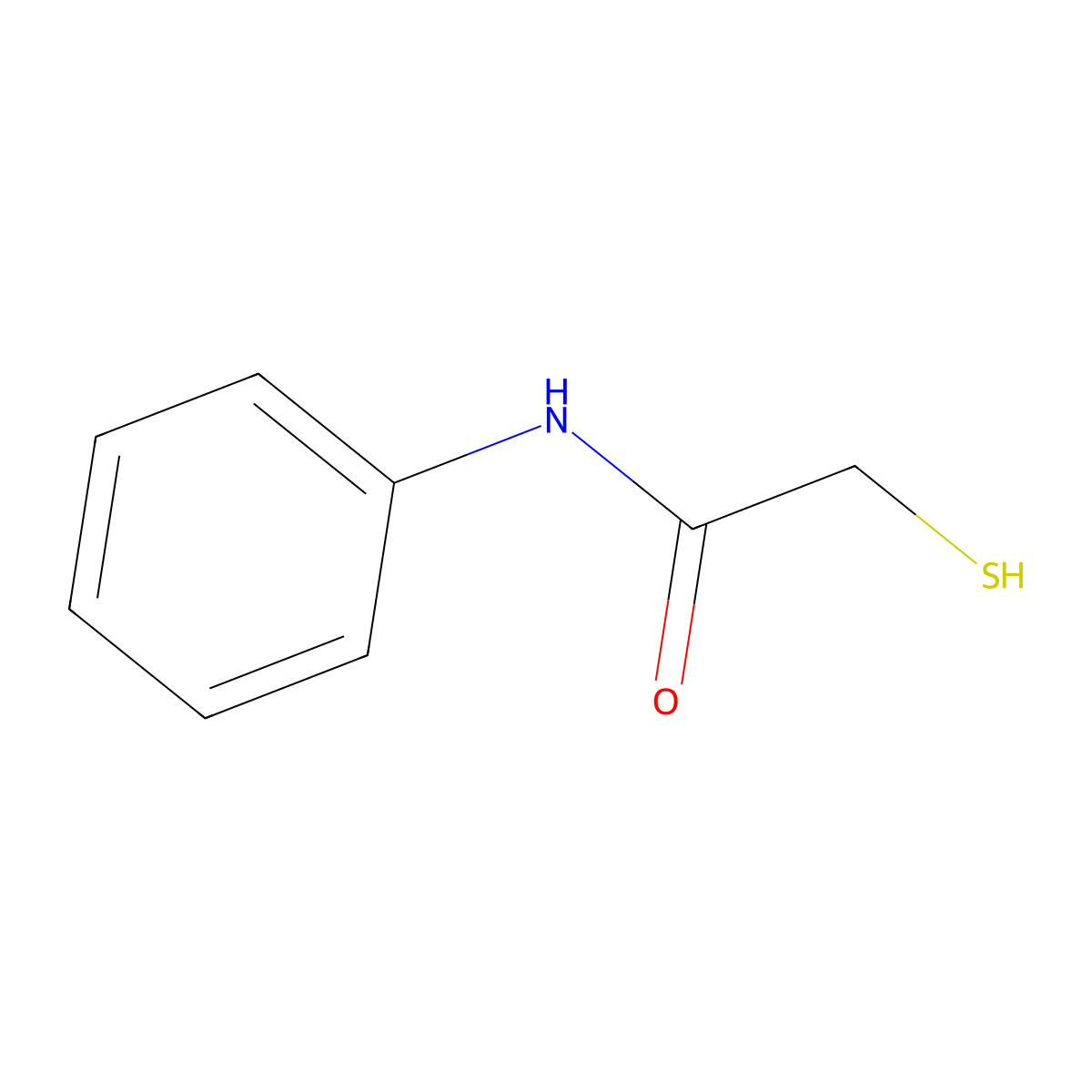 Thioglycolic acid anilide molecular structure, CAS 4822-44-0